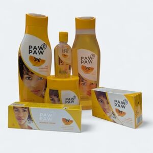 6-Pcs Bundle Paw Paw Clarifying Lotion, Shower Gel, Cream Jar, Tube, Oil & Soap